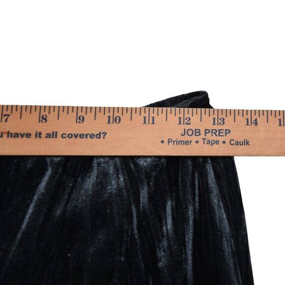 Urban Outfitters Apolonia Velvet Flare Pants Gray Blk Medium Whimsigoth Y2K 90s - Picture 8 of 9